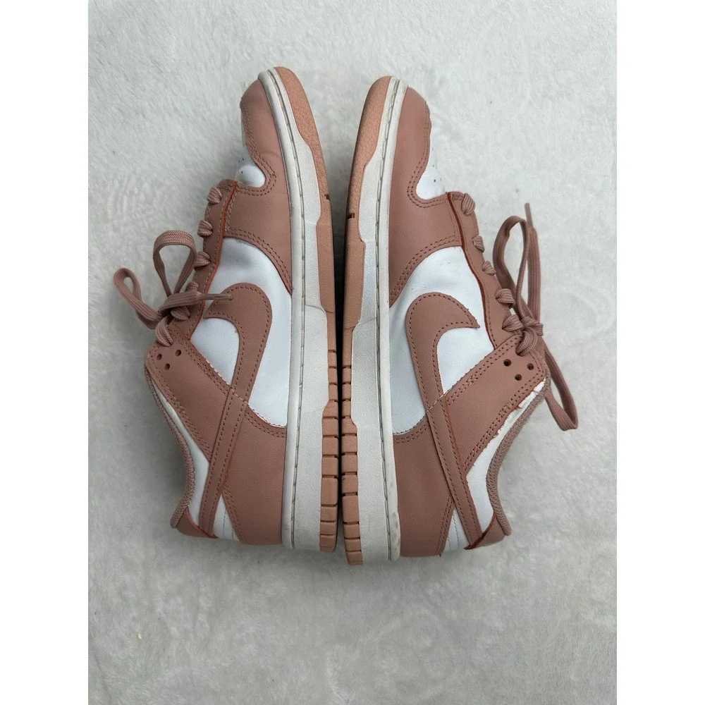 Nike Dunk Low Women 8.5 Rose Whisper White Pink Good DD1503-118 Leather Low Top